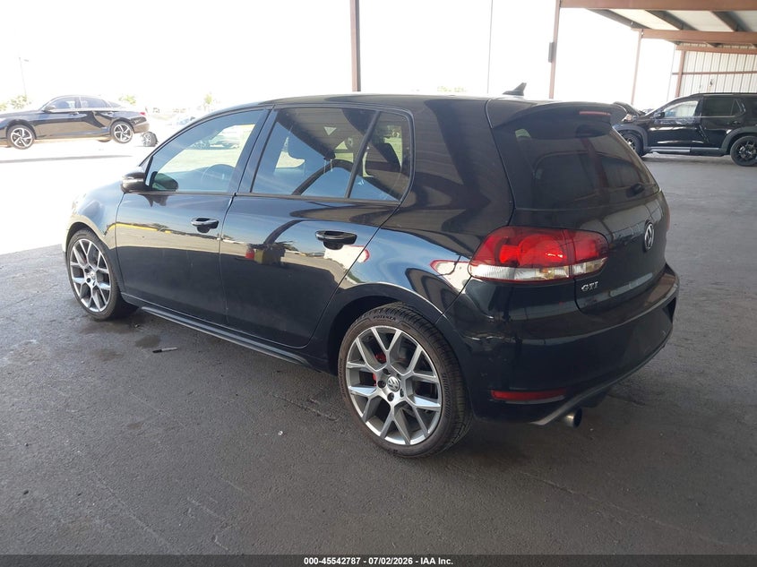 2013 Volkswagen Gti VIN WVWHD7AJ6DW139334 IAAI salvage auction — RIGHT FRONT, Salvage Title, sold $1,475 on 2026-08-06 (photo 3)