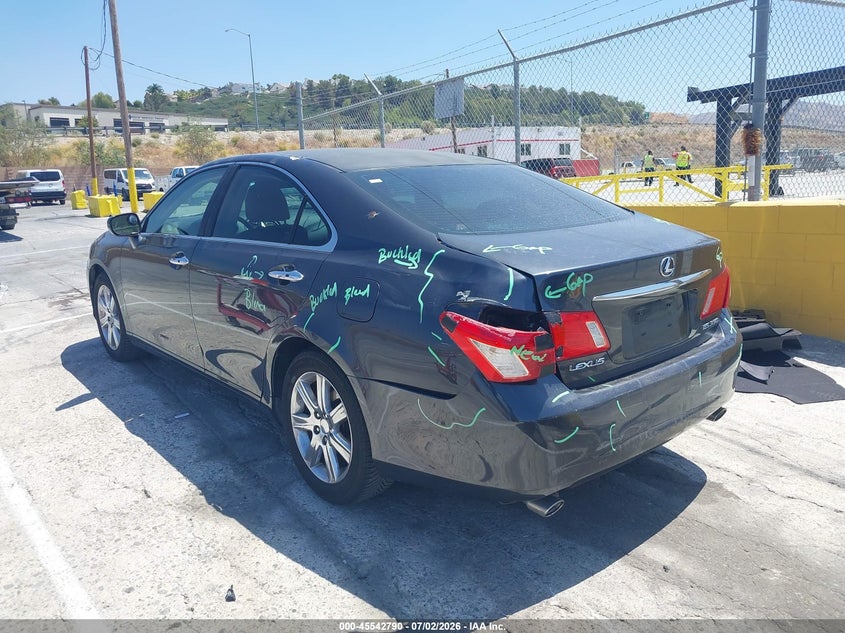 2009 Lexus Es 350 VIN JTHBJ46G092298941 IAAI salvage auction — REAR END, Salvage (California), sold $500 on 2026-07-29 (photo 3)