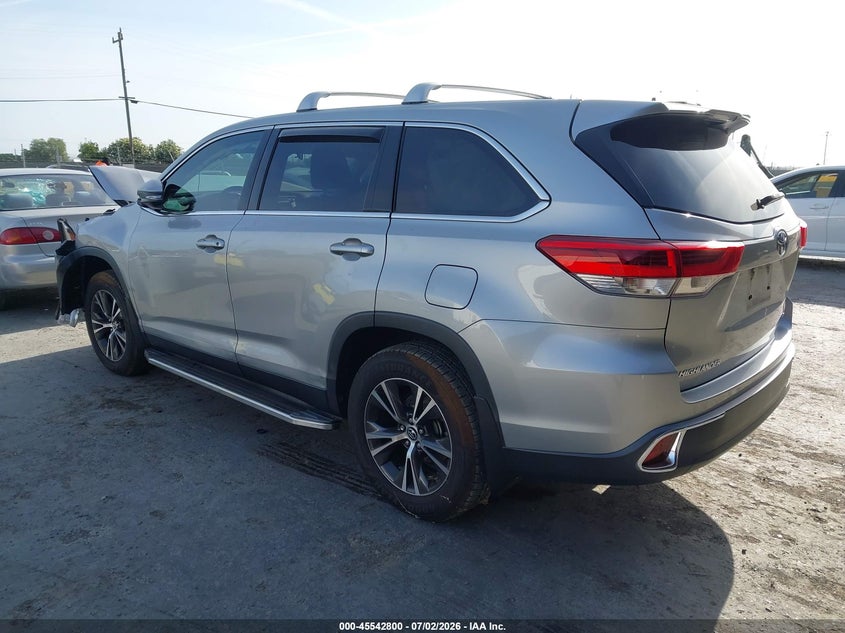 2019 Toyota Highlander VIN 5TDBZRFH3KS701437 IAAI salvage auction — FRONT END, Salvage (California), sold $3,800 on 2026-07-17 (photo 3)