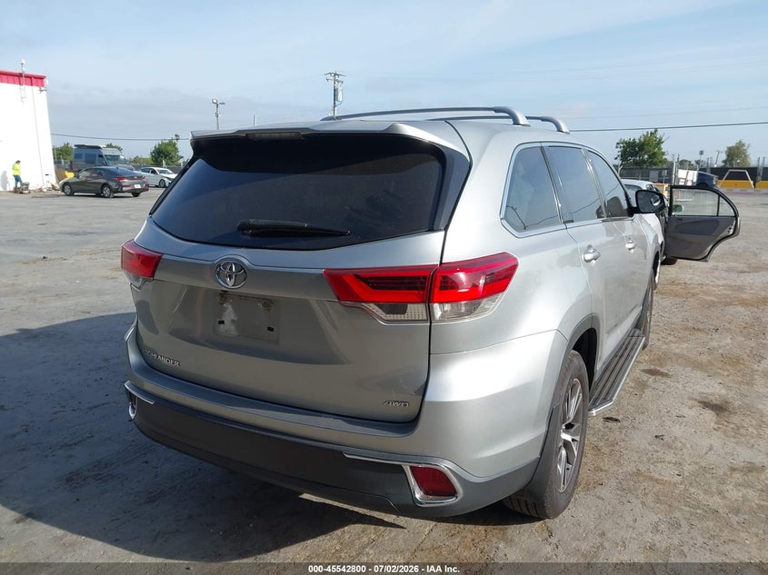 2019 Toyota Highlander VIN 5TDBZRFH3KS701437 IAAI salvage auction — FRONT END, Salvage (California), sold $3,800 on 2026-07-17 (photo 4)