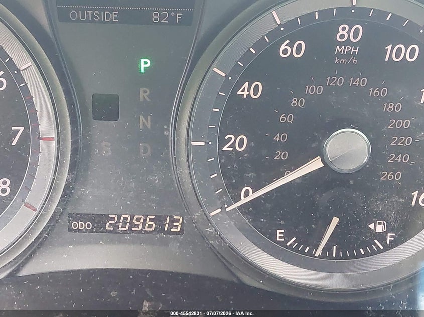 2009 Lexus Es 350 VIN JTHBJ46G992335582 IAAI salvage auction — NORMAL WEAR, Original (Texas), sold $1,050 on 2026-07-15 (photo 7)