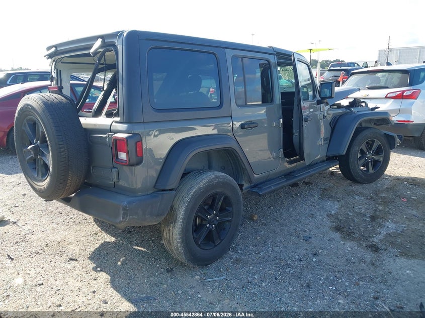 2020 Jeep Wrangler / VIN 1C4HJXDN8LW145352 IAAI salvage auction — FRONT & REAR, Salvage Title, sold $2,300 on 2026-08-13 (photo 4)