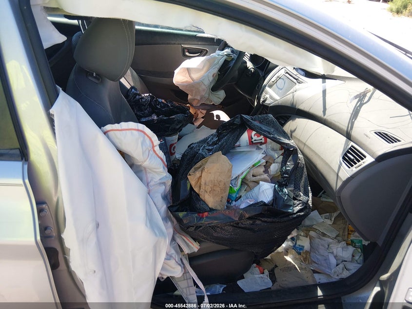2013 Hyundai Elantra VIN KMHDH4AE2DU746696 IAAI salvage auction — BIOHAZARD/CHEMICAL, Salvage (Arizona), sold $250 on 2026-07-30 (photo 5)