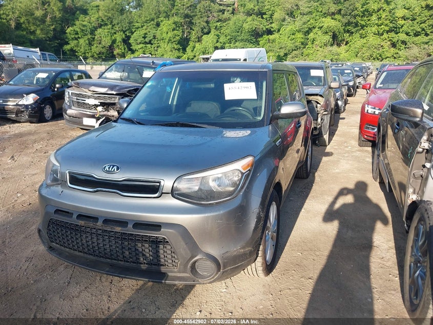 2014 Kia Soul VIN KNDJP3A58E7089116 IAAI salvage auction — NORMAL WEAR, Salvage Title, sold $1,050 on 2026-07-28 (photo 2)