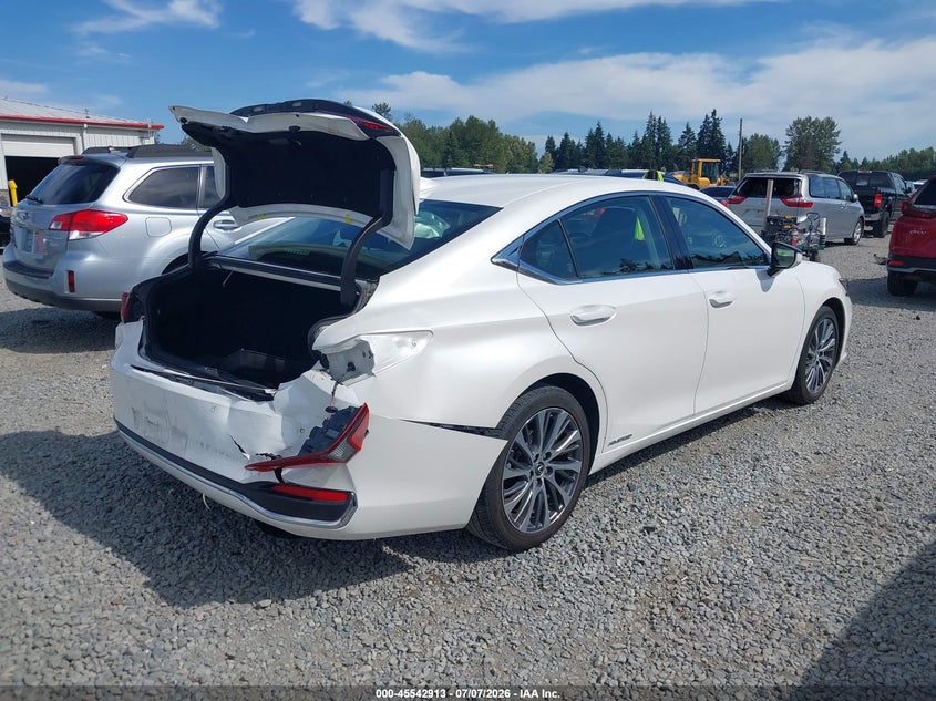 2019 Lexus ES VIN JTHB21B16K2001867 IAAI salvage auction — REAR END, Salvage Title, sold $11,400 on 2026-07-29 (photo 4)