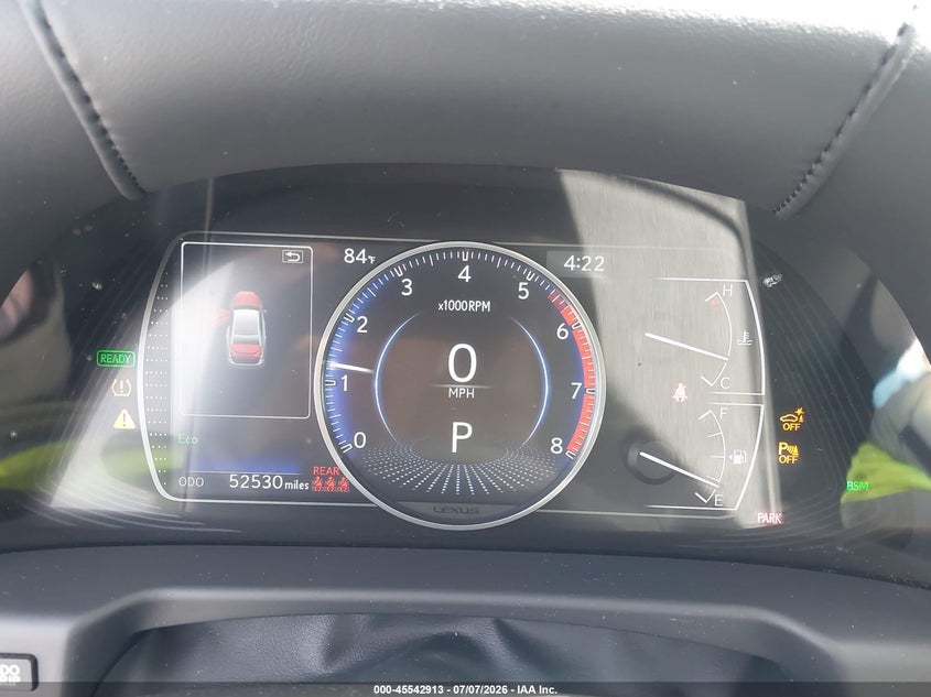 2019 Lexus ES VIN JTHB21B16K2001867 IAAI salvage auction — REAR END, Salvage Title, sold $11,400 on 2026-07-29 (photo 7)