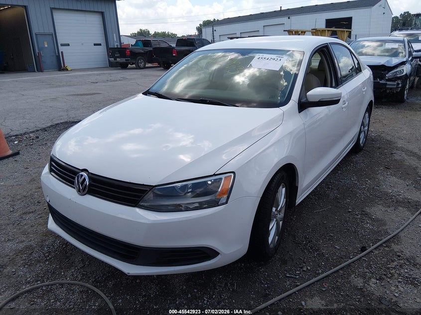 2011 Volkswagen Jetta VIN 3VWDZ7AJ0BM382213 IAAI salvage auction — RIGHT FRONT, Clear (Indiana), sold $900 on 2026-08-03 (photo 2)