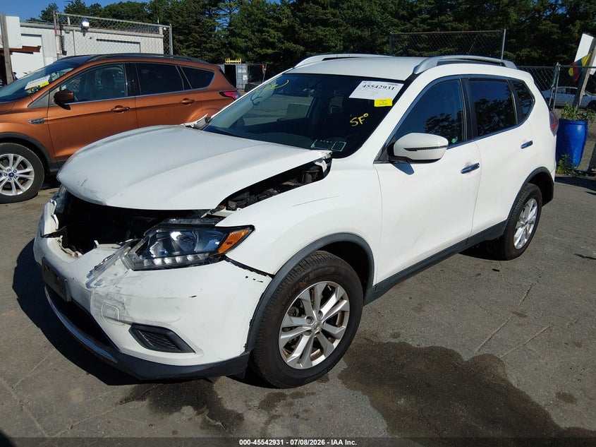 2016 Nissan Rogue VIN JN8AT2MV4GW147320 IAAI salvage auction — FRONT END, Mv-907A (New York), sold $50 on 2026-07-28 (photo 2)