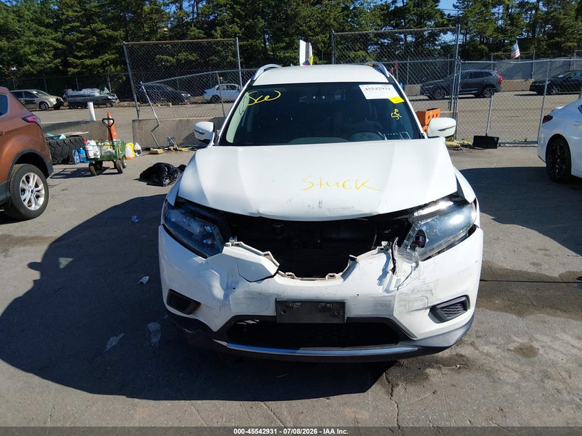 2016 Nissan Rogue VIN JN8AT2MV4GW147320 IAAI salvage auction — FRONT END, Mv-907A (New York), sold $50 on 2026-07-28 (photo 6)