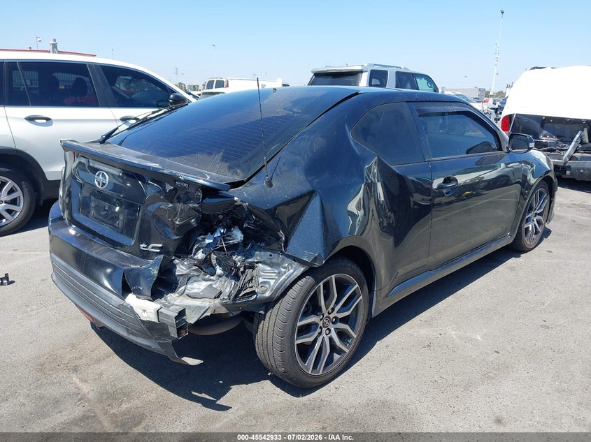 2016 Scion Tc VIN JTKJF5C74GJ023268 IAAI salvage auction — RIGHT REAR, Salvage (California), sold $1,100 on 2026-07-30 (photo 4)