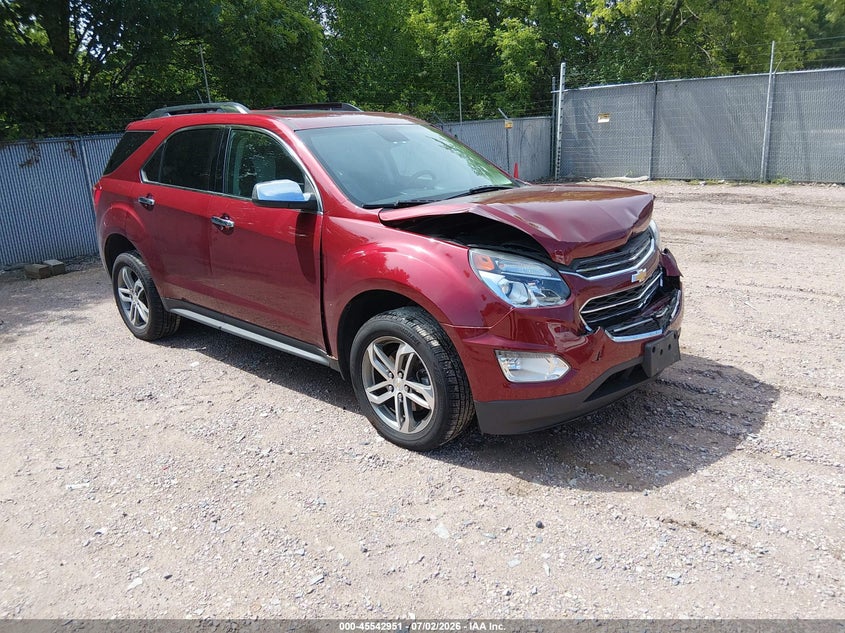 2017 Chevrolet Equinox VIN 2GNFLGE34H6119757 IAAI salvage auction — FRONT END, Clear (Wisconsin), sold $1,200 on 2026-07-09 (photo 1)