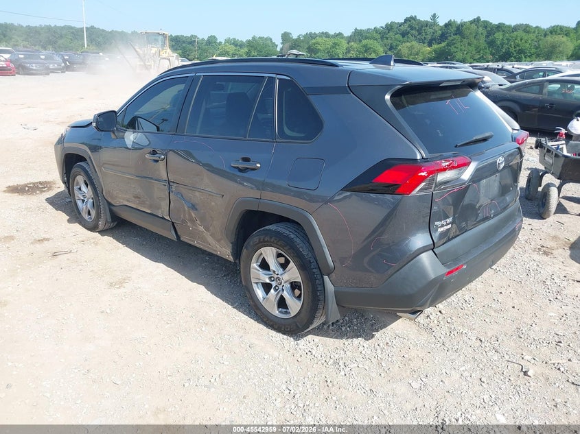 2019 Toyota Rav 4 VIN JTMP1RFV4KD008696 IAAI salvage auction — FRONT END, Salvage Title, sold $7,300 on 2026-07-22 (photo 3)