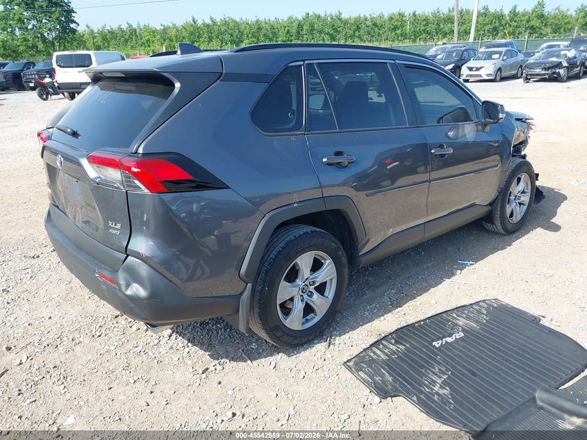 2019 Toyota Rav 4 VIN JTMP1RFV4KD008696 IAAI salvage auction — FRONT END, Salvage Title, sold $7,300 on 2026-07-22 (photo 4)