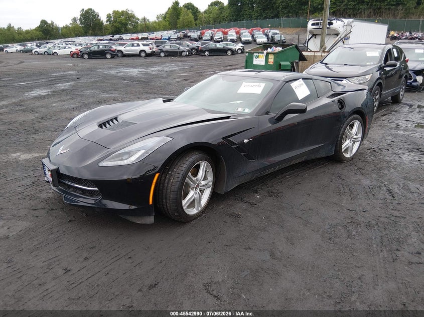 2016 Chevrolet Corvette VIN 1G1YA2D77G5113758 IAAI salvage auction — EXTERIOR BURN, Salvage Title, sold $15,800 on 2026-07-28 (photo 2)