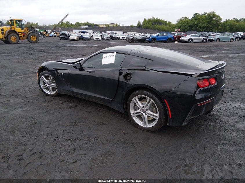 2016 Chevrolet Corvette VIN 1G1YA2D77G5113758 IAAI salvage auction — EXTERIOR BURN, Salvage Title, sold $15,800 on 2026-07-28 (photo 3)