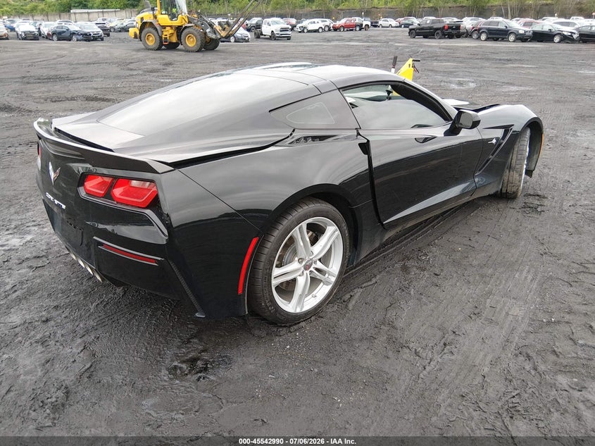 2016 Chevrolet Corvette VIN 1G1YA2D77G5113758 IAAI salvage auction — EXTERIOR BURN, Salvage Title, sold $15,800 on 2026-07-28 (photo 4)