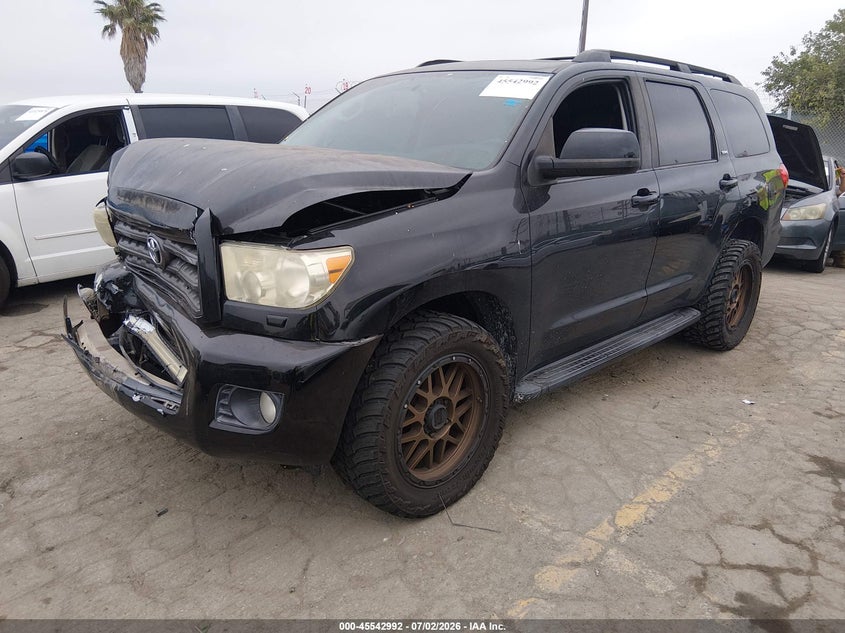 2012 Toyota Sequoia VIN 5TDBY5G13CS067478 IAAI salvage auction — NORMAL WEAR, Salvage (California), sold $3,000 on 2026-07-15 (photo 2)