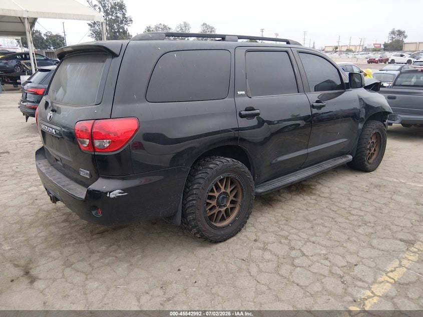 2012 Toyota Sequoia VIN 5TDBY5G13CS067478 IAAI salvage auction — NORMAL WEAR, Salvage (California), sold $3,000 on 2026-07-15 (photo 4)