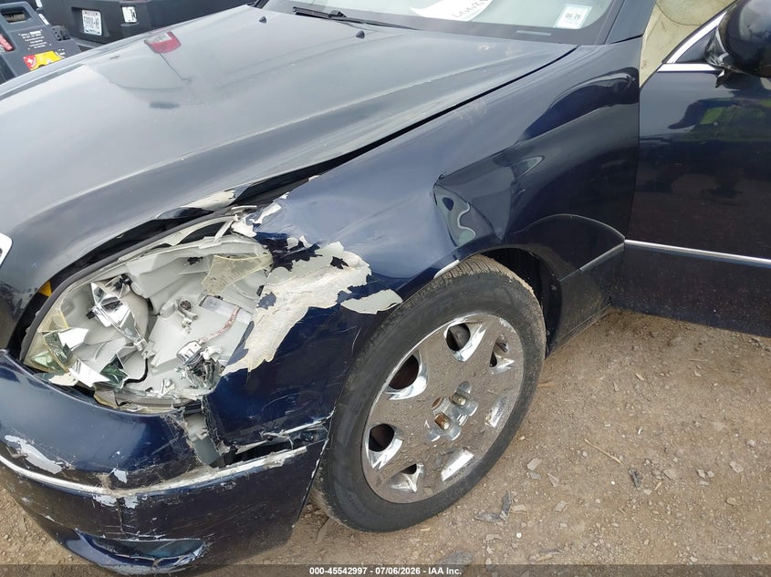 2003 Lexus Ls 430 VIN JTHBN30F630094078 IAAI salvage auction — FRONT END, Mv-907A (New York), sold $400 on 2026-07-29 (photo 6)