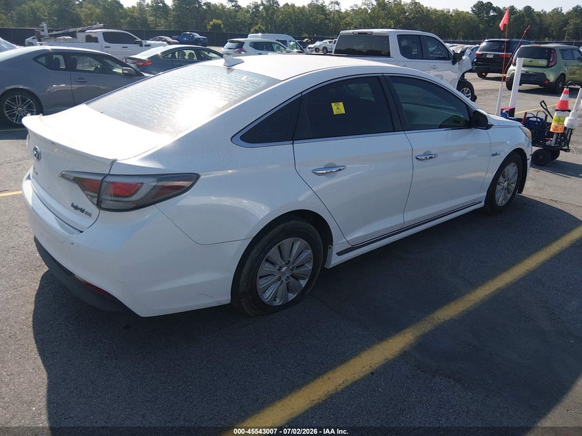 2016 Hyundai Sonata VIN KMHE24L1XGA023104 IAAI salvage auction — RIGHT FRONT, Clear (Florida), sold $1,425 on 2026-07-29 (photo 4)