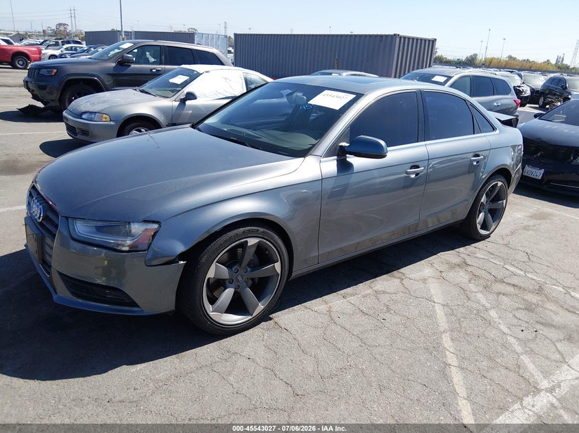 2013 Audi A4 VIN WAUAFAFL5DA194788 IAAI salvage auction — REAR END, Salvage (California), sold $675 on 2026-07-30 (photo 2)