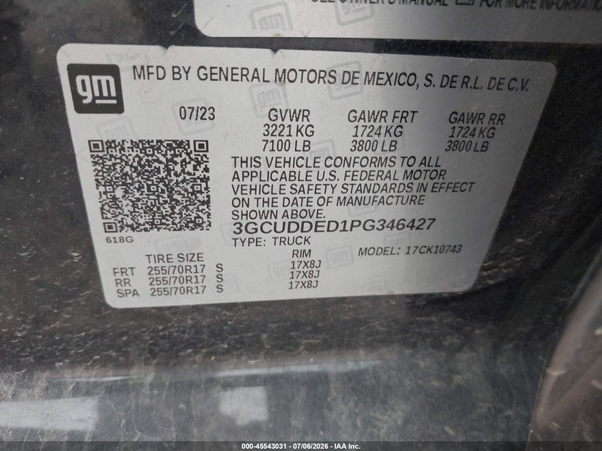 2025 Toyota Rav 4 VIN 2T3RWRFV0SW268509 IAAI salvage auction — FRONT END, Enterprise Vehicles Clear Only (California), sold $18,000 on 2026-07-09 (photo 9)