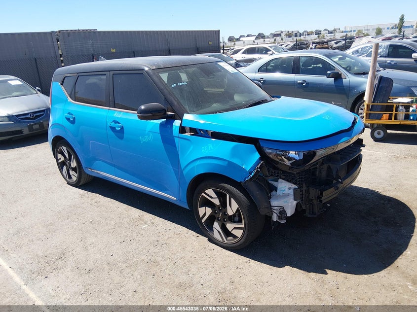 2023 Kia Soul VIN KNDJ53AU7P7193659 IAAI salvage auction — FRONT END, Salvage (California), sold $4,950 on 2026-07-29 (photo 1)