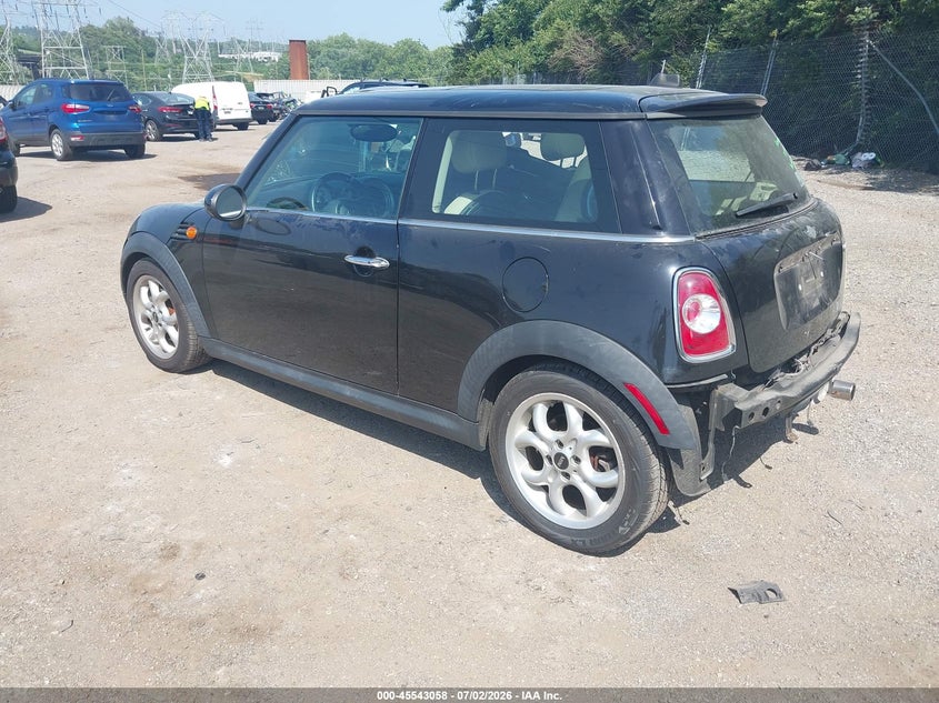 2011 Mini Cooper VIN WMWSU3C51BT095303 IAAI salvage auction — REAR END, Salvage (Pennsylvania), sold $250 on 2026-07-17 (photo 3)