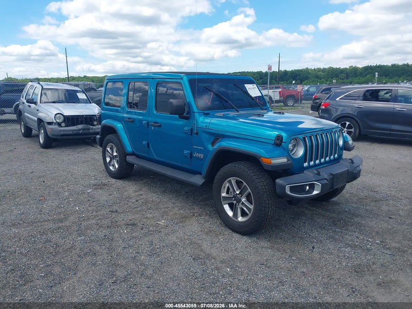 2020 Jeep Wrangler / VIN 1C4HJXEN9LW264624 IAAI salvage auction — REAR END, Salvage - 75% Or Less (Maryland), sold $13,175 on 2026-08-29 (photo 1)