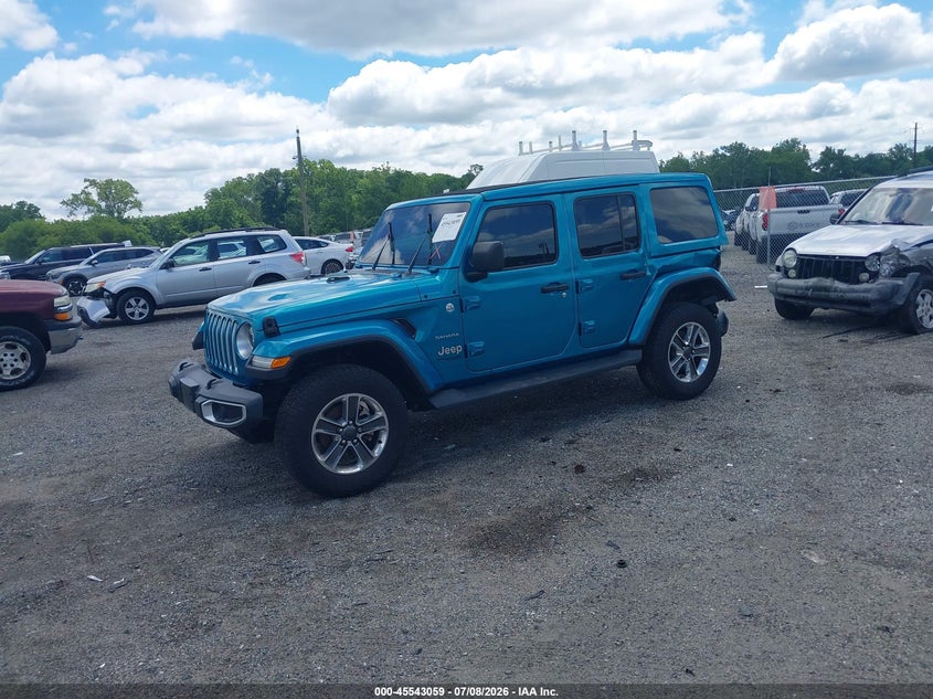 2020 Jeep Wrangler / VIN 1C4HJXEN9LW264624 IAAI salvage auction — REAR END, Salvage - 75% Or Less (Maryland), sold $13,175 on 2026-08-29 (photo 2)