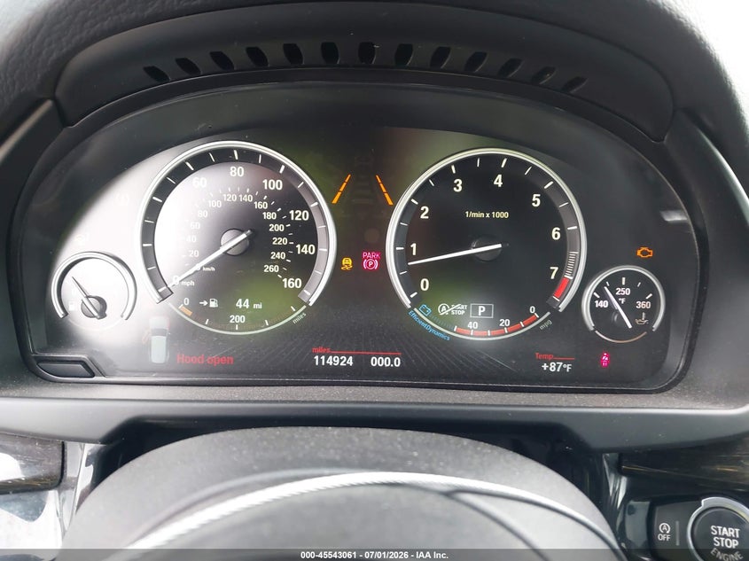 2014 BMW X5 VIN 5UXKR6C59E0J72333 IAAI salvage auction — FRONT END, Salvage Title, sold $3,000 on 2026-07-23 (photo 7)