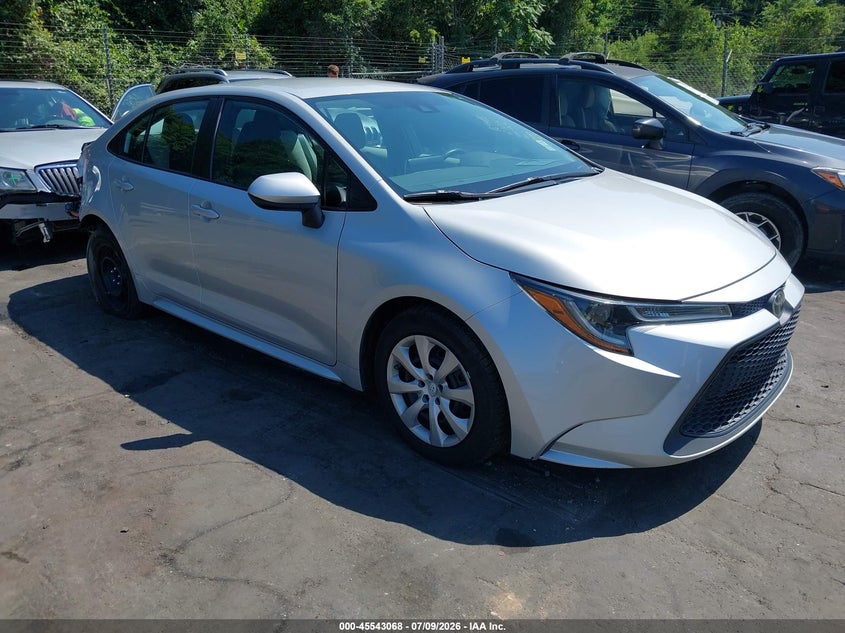 2020 Toyota Corolla VIN 5YFEPRAE4LP140630 IAAI salvage auction — REAR END, Salvage Title, sold $3,550 on 2026-08-02 (photo 1)
