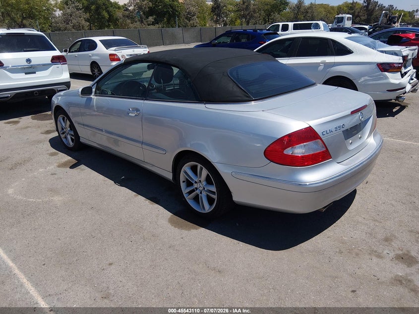 2006 Mercedes-benz Clk-class VIN WDBTK56G66T056118 IAAI salvage auction — FRONT END, Salvage (California), sold $1,175 on 2026-08-10 (photo 3)