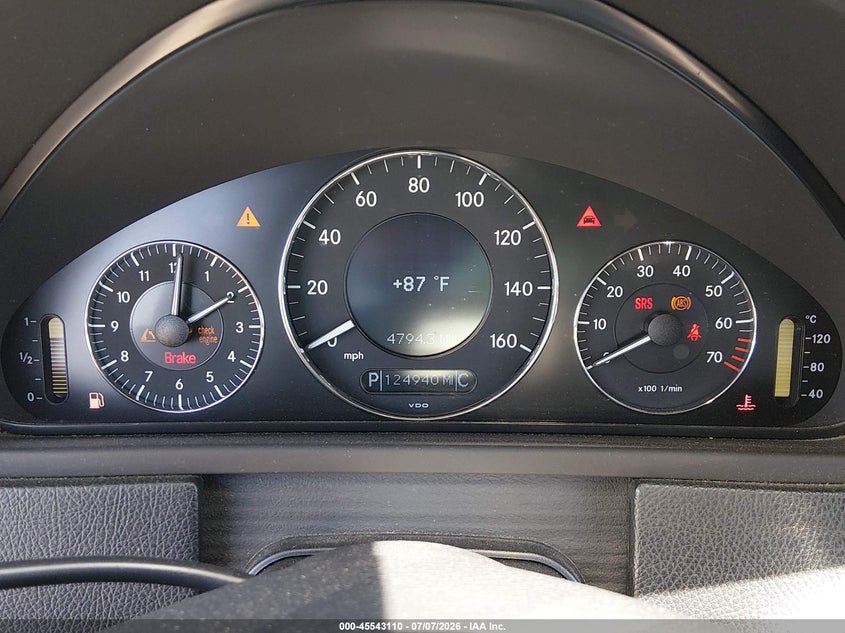 2006 Mercedes-benz Clk-class VIN WDBTK56G66T056118 IAAI salvage auction — FRONT END, Salvage (California), sold $1,175 on 2026-08-10 (photo 7)