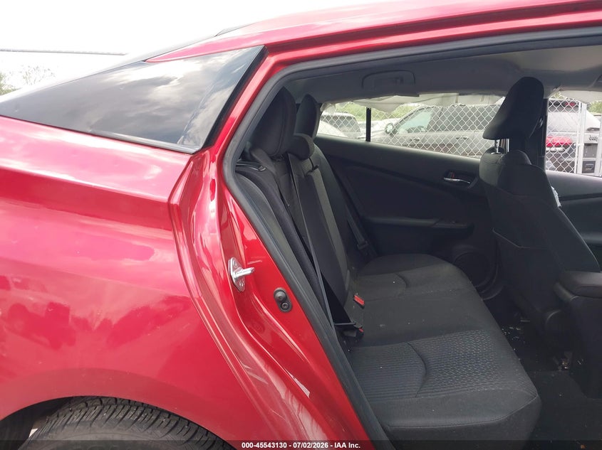 2016 Toyota Prius VIN JTDKBRFU0G3522315 IAAI salvage auction — NORMAL WEAR, Regular Certificate (Iowa), sold $6,400 on 2026-07-14 (photo 8)