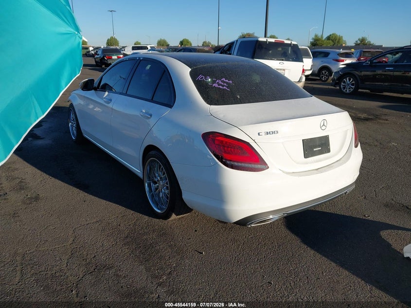 2020 Mercedes-benz C-klasse VIN WDDWF8DB4LR557390 IAAI salvage auction — FRONT END, Salvage Title, sold $8,200 on 2026-08-07 (photo 3)
