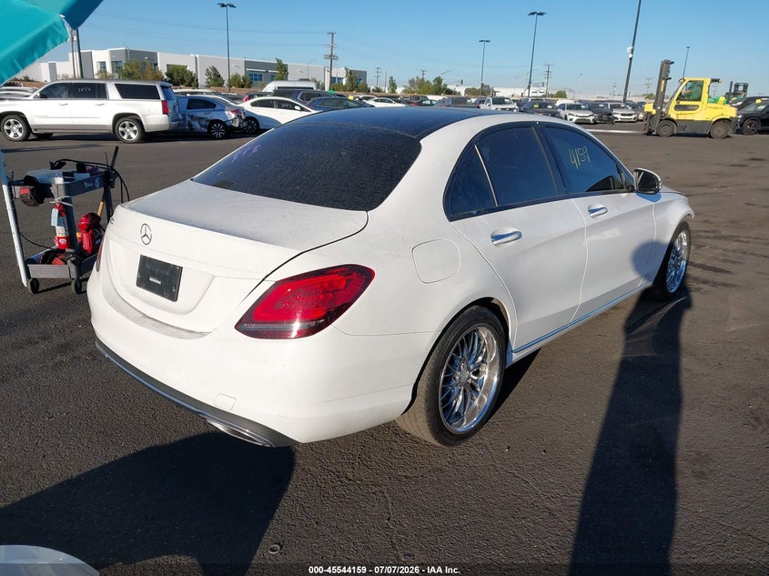 2020 Mercedes-benz C-klasse VIN WDDWF8DB4LR557390 IAAI salvage auction — FRONT END, Salvage Title, sold $8,200 on 2026-08-07 (photo 4)