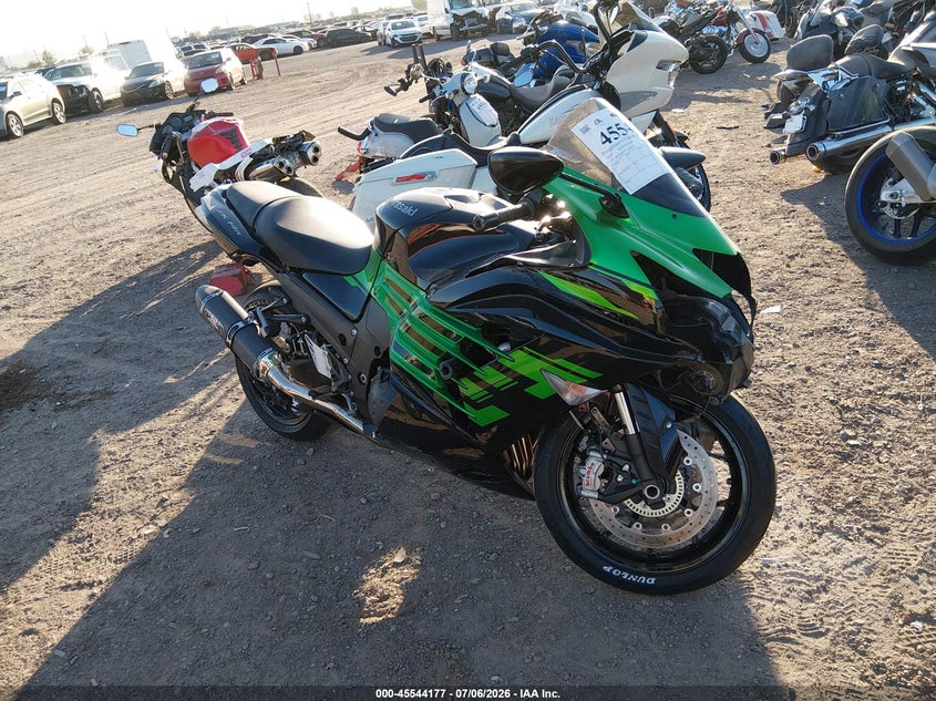 2020 Kawasaki Zx VIN JKBZXNJ10LA010670 IAAI salvage auction — FRONT END, Salvage (Arizona), sold $2,050 on 2026-07-28 (photo 1)