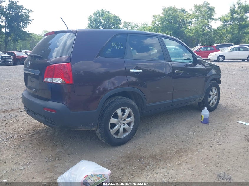 2011 Kia Sorento VIN 5XYKT3A11BG147255 IAAI salvage auction — RIGHT FRONT, Salvage (Pennsylvania), sold $900 on 2026-07-24 (photo 4)