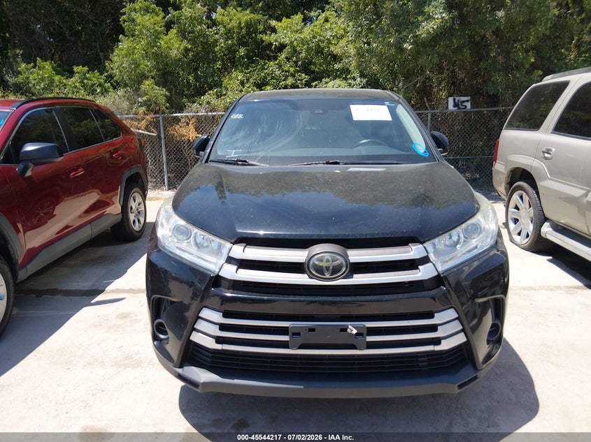 2019 Toyota Highlander VIN 5TDZZRFH1KS309605 IAAI salvage auction — NORMAL WEAR, Clear (Tennessee), sold $7,200 on 2026-07-27 (photo 6)
