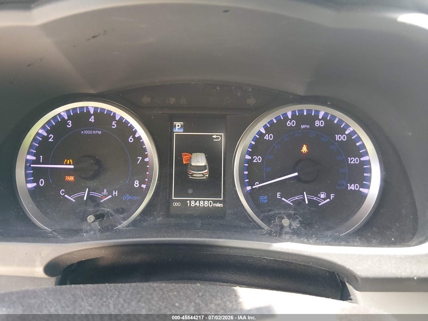 2019 Toyota Highlander VIN 5TDZZRFH1KS309605 IAAI salvage auction — NORMAL WEAR, Clear (Tennessee), sold $7,200 on 2026-07-27 (photo 7)