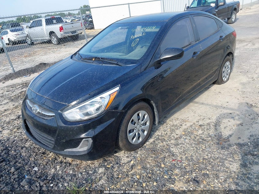 2015 Hyundai Accent VIN KMHCT4AE6FU867552 IAAI salvage auction — NORMAL WEAR, Clear (North Carolina), sold $450 on 2026-07-29 (photo 2)