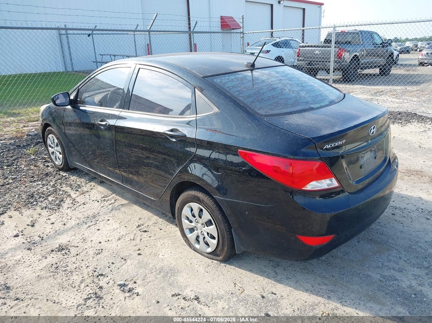 2015 Hyundai Accent VIN KMHCT4AE6FU867552 IAAI salvage auction — NORMAL WEAR, Clear (North Carolina), sold $450 on 2026-07-29 (photo 3)