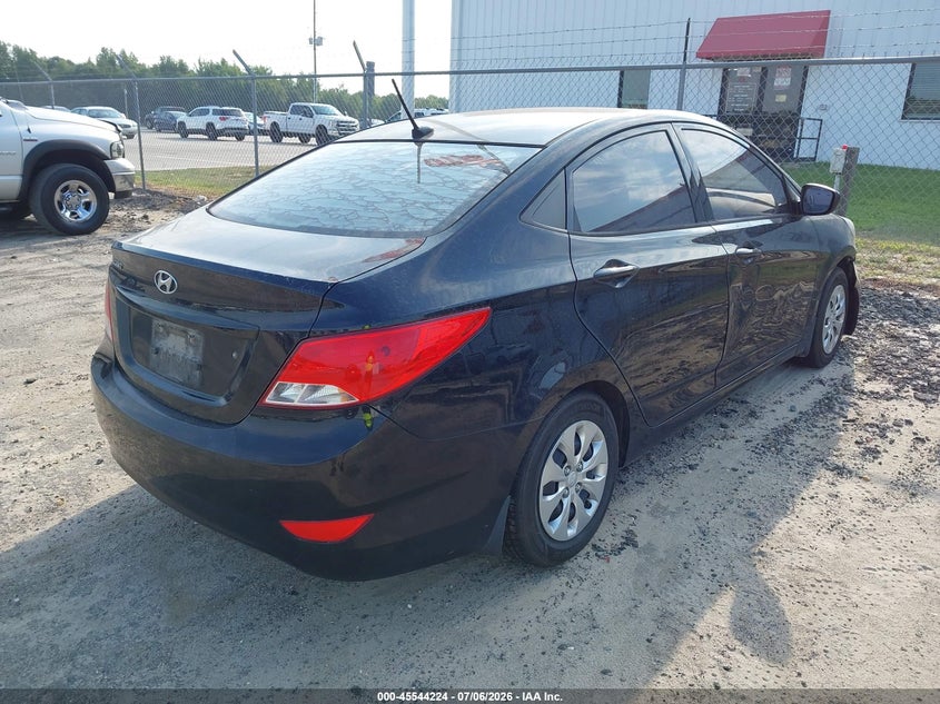 2015 Hyundai Accent VIN KMHCT4AE6FU867552 IAAI salvage auction — NORMAL WEAR, Clear (North Carolina), sold $450 on 2026-07-29 (photo 4)