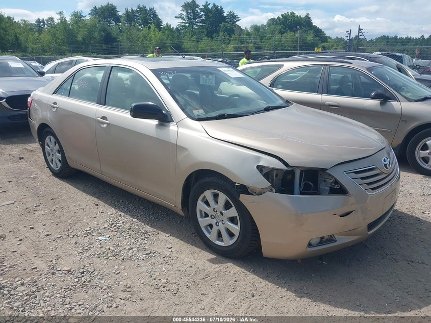 2007 Toyota Camry VIN JTNBE46K273006803 IAAI salvage auction — FRONT END, Clear (Massachusetts), sold $900 on 2026-07-12 (photo 1)