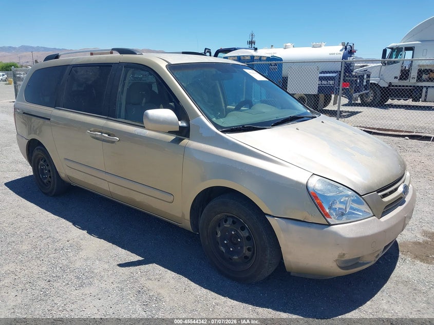 2010 Kia SEDONA VIN KNDMG4C34A6325422 IAAI salvage auction — NORMAL WEAR, App For Dup Salv Title - Dealer (California), sold $100 on 2026-07-30 (photo 1)