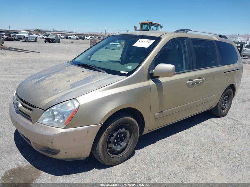 2010 Kia SEDONA VIN KNDMG4C34A6325422 IAAI salvage auction — NORMAL WEAR, App For Dup Salv Title - Dealer (California), sold $100 on 2026-07-30 (photo 2)