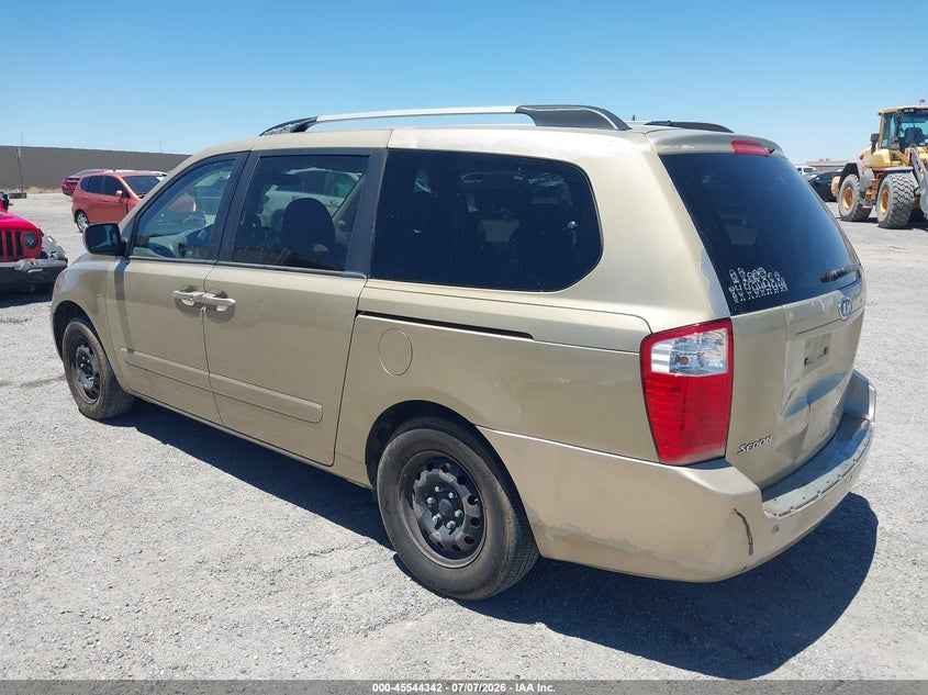 2010 Kia SEDONA VIN KNDMG4C34A6325422 IAAI salvage auction — NORMAL WEAR, App For Dup Salv Title - Dealer (California), sold $100 on 2026-07-30 (photo 3)
