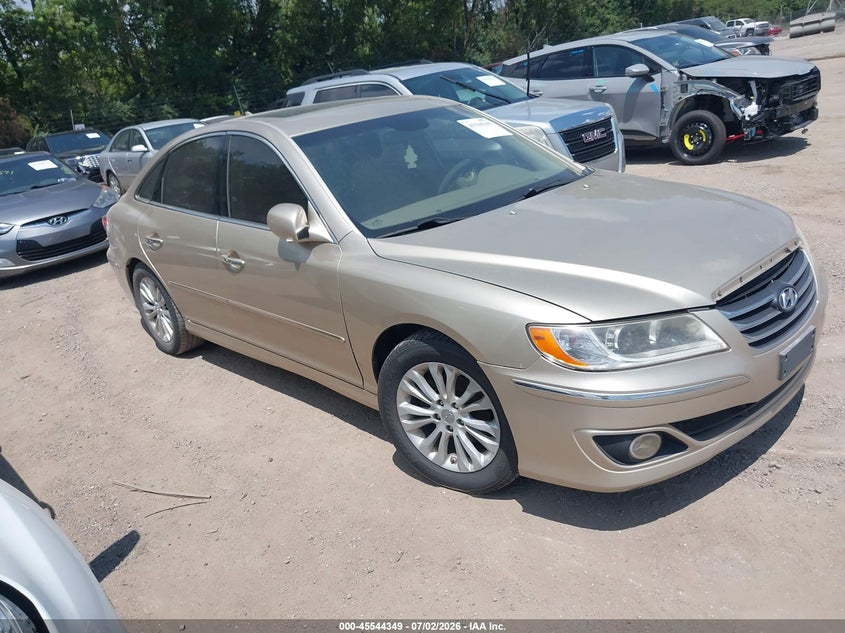 2011 Hyundai Azera VIN KMHFC4DD4BA533323 IAAI salvage auction — NORMAL WEAR, Rebuilt (Indiana), sold $975 on 2026-07-08 (photo 1)