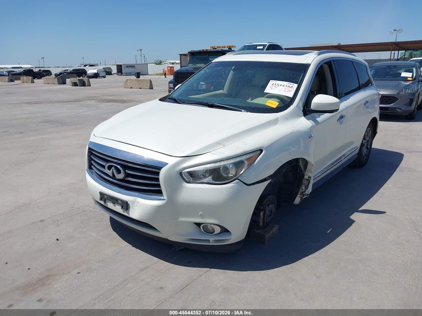 2015 Infiniti Qx60 VIN 5N1AL0MN7FC529112 IAAI salvage auction — FRONT & REAR, Salvage Title, sold $1,525 on 2026-09-02 (photo 2)